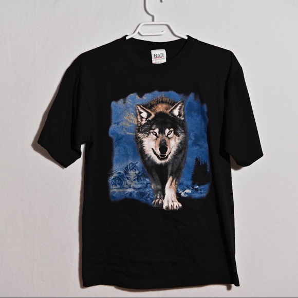 Vintage Wolf T Shirt - Picture 2 of 3